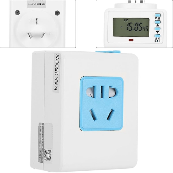 Digitalt Akvarietimer Stikur med Baggrundsbelysning Automatisk Tidsstyring Akvarium AU Stik 220V