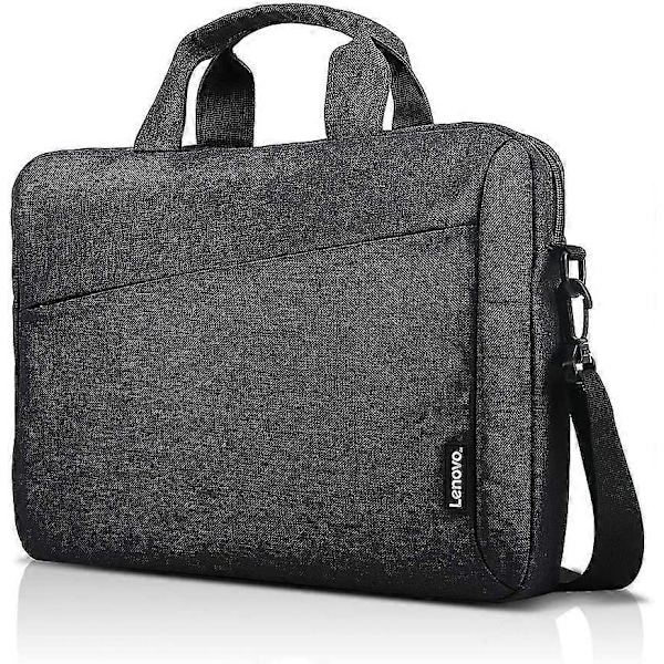 Kannettavan tietokoneen olkalaukku T210, 14 tuuman kannettavalle tai tabletille, tyylikäs, kestävä ja vettähylkivä kangas, kevyt yläkannellinen laukku, business casual tai kouluun, musta