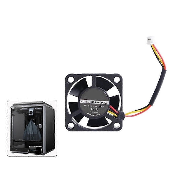 Lämplig för CREALITY K1/K1 Max 3010 Fläkt DC24V Kylning Hotend Fläkt 13000 Varvtal Fläktar 3D-skrivare Tillbehör-FO  SHAN  RAN  WANG