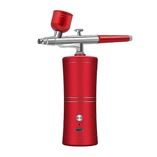 Oksygeninjektor Elektrisk Mini Luftkompressor Maskin Air-brush Maling Sprøytepistol Airbrush For Neglekunst Tatovering Håndverk Kake Nano Tåke