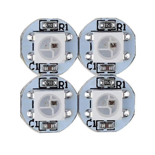100 Stycken WS2812B WS2812 LED-chip & Kylfläns 5V 5050 RGB WS2811 IC Inbyggda Pixelmoduler (vit)