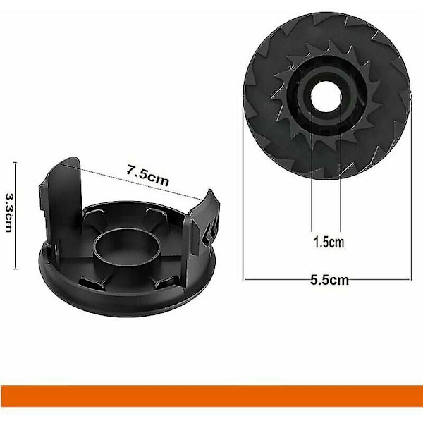 Spoleafdækning til Bosch Easygrasscut 18 23 26 Art 23 26 Skærekant Boremaskine Reservedele (bosch F016800569 / F16800385, 4 stk)