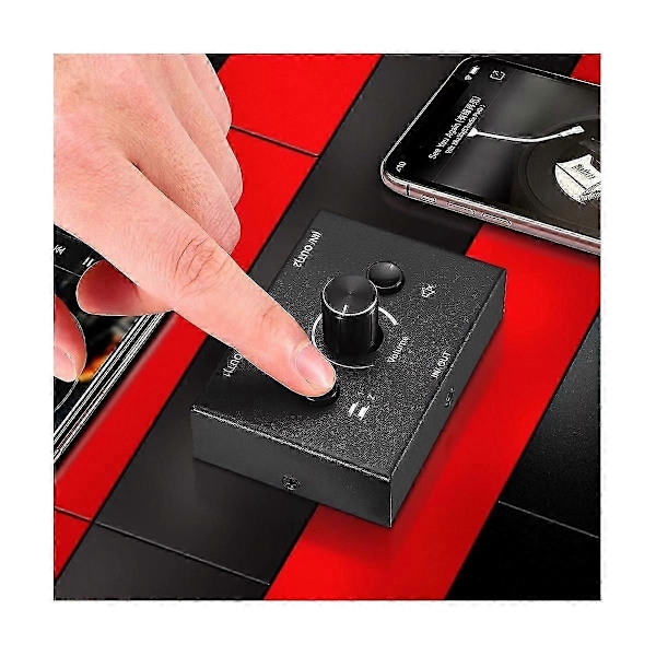 3,5 mm Audio Switch, 2 Indgange 1 Udgang/1 Indgang 2 Udgange Audio Splitter Switch, Audio Switch Box