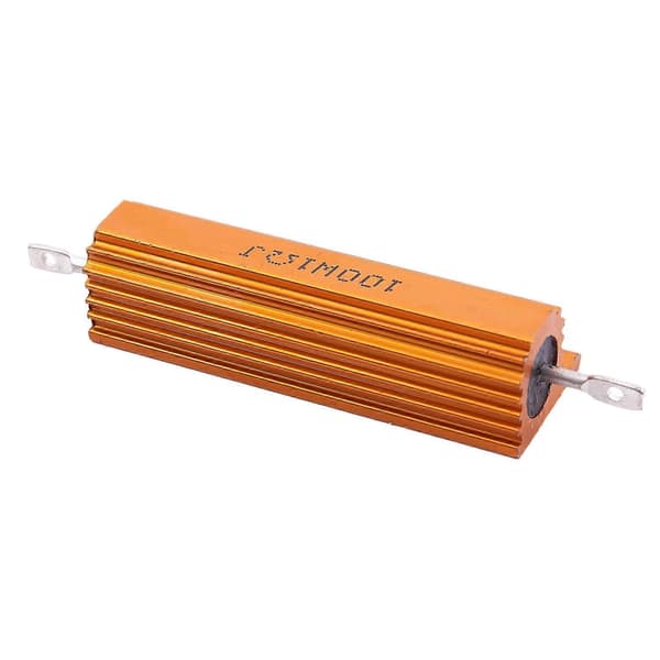 Guld aluminium beklædt effektmodstand modstand 100W, 1 Ohm 1R Gold