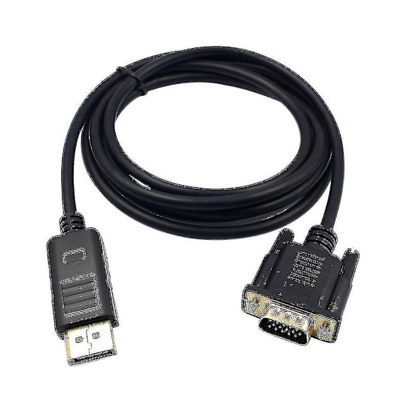 1 Dp Til Vga Kabel Svart