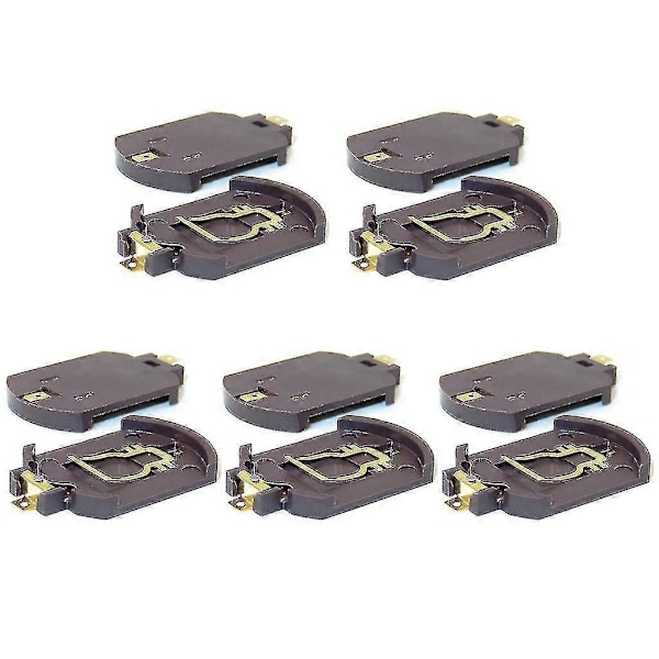 10 stk. Lett Vekt Knappcelle Batteribase Beholder Plast Holder For Cr2016