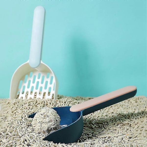 Kattsandsspade plast kattbajsskyffel med bas grön