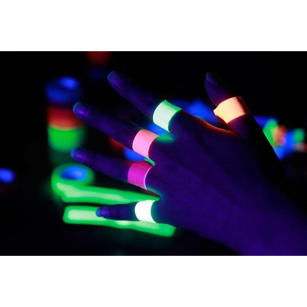 Fluorescerande Tyg/Neon Gaffer Tejp, Superstark för Glow Party Tillbehör