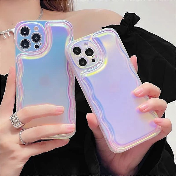 Laser Silikon Mjukt iPhone Skal (Vit, iPhone 12 Pro Max)
