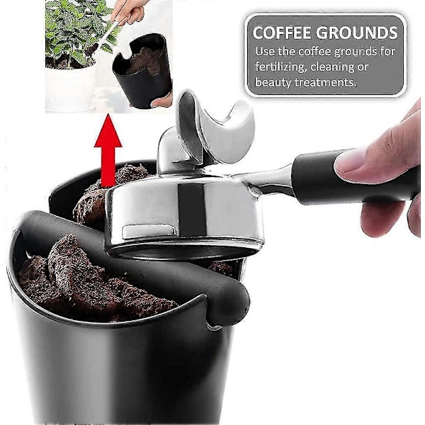 Kaffesumpslåda Espressobehållare Kaffe Sage Knock Box Kaffesumpsbehållare Malningsbehållare Knock Out Box -D