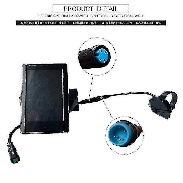 850c P850c Display Controller 4-stift För Konverteringskit Panelkontroll Cykling Ebike Tillbehör 2024(ws)-Bra kvalitet