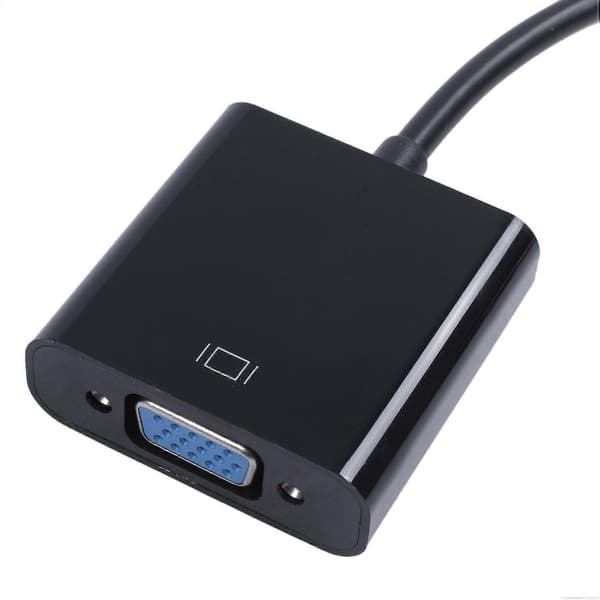 10X 1080P DP DisplayPort uros-VGA naarasmuunninsovitinkaapeli varastossa Black
