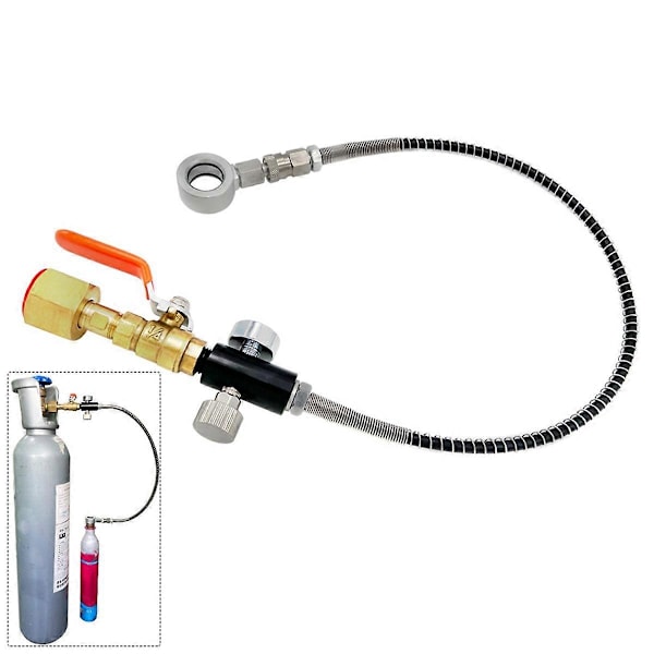 Co2 Påfyllingsadapter for Rosa Co2 Sylinderbytte Karbonator Fyllestasjon for DUO Terra Art Sod