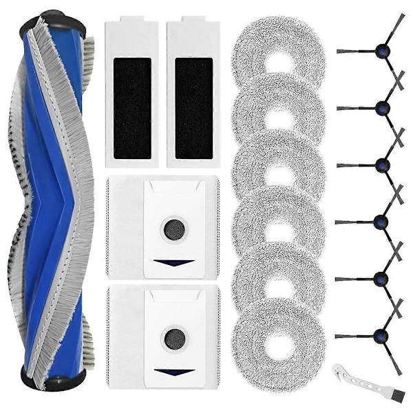 För ECOVACS DEEBOT T30 PRO OMNI, T30 OMNI Robotdammsugare Huvudborste Sidoborste HEPA-filter Moppduk