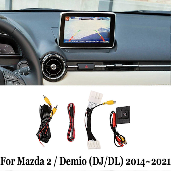 Bakkamera til bilparkering til Mazda 2 / Demio Hatchback (DJ) 2014-2021 Kompatibel F
