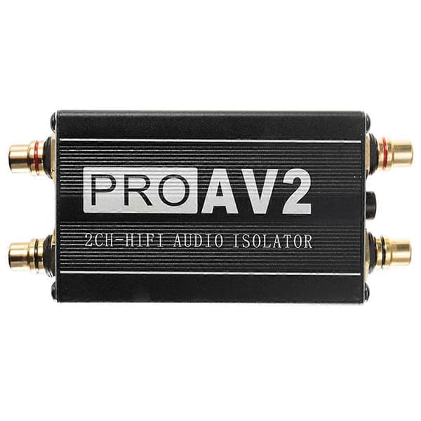 PRO AV2 2CH HiFi Audio Isolator Jordingssløyfe Audio Isolator