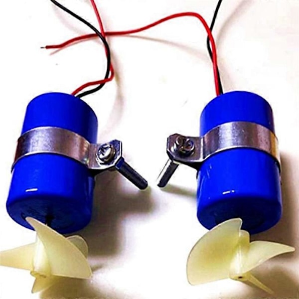 1 Par RC Jetbåd Undervandsmotor Thruster 7.4V 16800RPM CW CCW 3-Bladet Propel Til DIY Micro-R