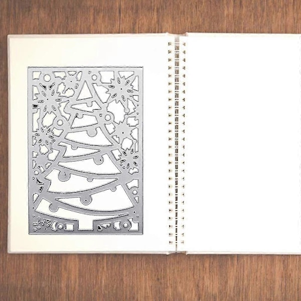 Juletræ Skærestencil Til DIY Julegavepakke Ornamenter