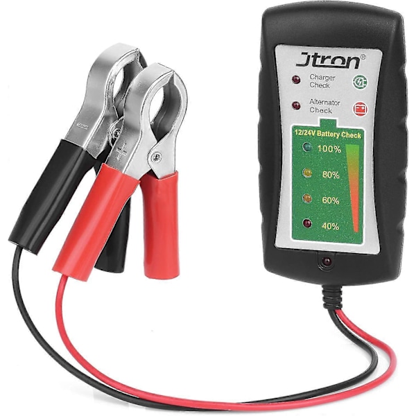 12/24 V DC Auton Akun Testauslaite LED-generaattorilla Autoille, Moottoripyörille, Kuorma-autoille, Akuille