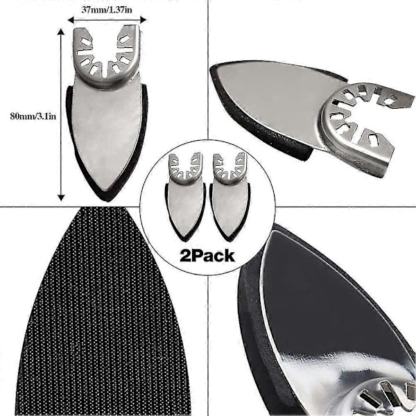 54 st Oscillerande Verktyg Detalj Slipdynor Kit Med Slippapper, För Trä/puts m.m.