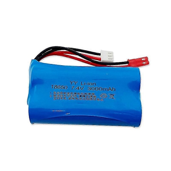 7.4V 18650 litiumakku 3000mah XH-3P/JST-liitin kauko-ohjattavaan autoon pikaveneeseen laivamalliin sähkö