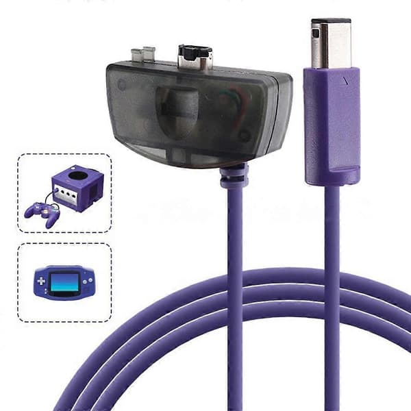 Spilkonsolkabel til NGC til GBA HYPER Link-kabel til Nintendo Game Boy Advance Game Cube Gamepad-forlængerkabel
