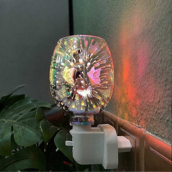 Elektrisk LED Aroma Diffuser Lampe Voks Smelteoliebrænder - EU Stik - God