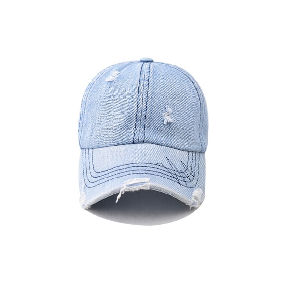 Retro baseballkeps tvättad cowboyhatt herr- och dambollekeps baseballkeps hiphopkeps utomhussport solhatt Black