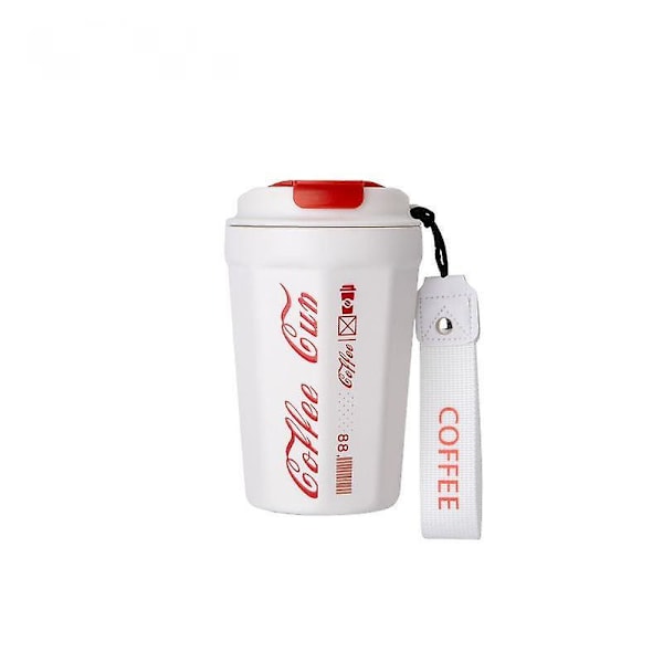 JUSCH Wekity Dobbelt Lag Stor Kapacitet Bilkrus Julegave Rustfrit Stål Kaffekrus, 390ml(WZ1367),QINWEI-216