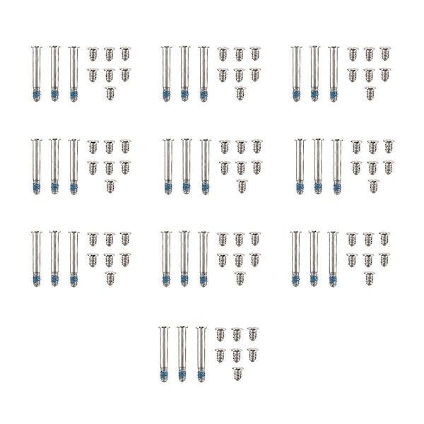 100 st/10 set A1278 A1286 A1297 Botten Skruvar för Macbook Pro 13 tum 15 tum Nedre Botten Skal Skydd