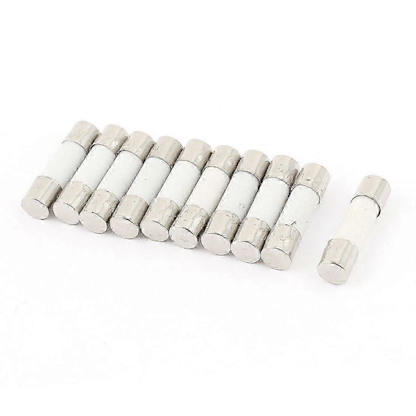 Forsinket 250 V 5 A T5 A keramisk rør, 10 stk. 5 x 20 mm sikring
