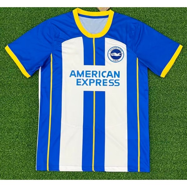 Ny vintage blå och vit Brighton Football Training T-shirt Cole NO.9 S