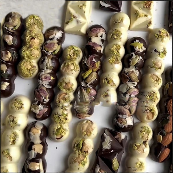 10 Hulrum Chokoladeform Halv Rund Græskarform Kageform