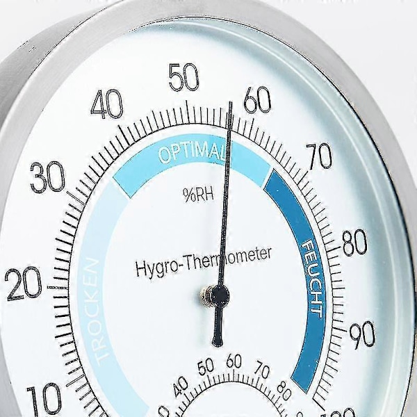 Hygrometer Inomhus Analog Termometer - Högkvalitativt Rostfritt Stål Fuktmätare Och Rumstermometer För Pålitligt Och Bekvämt Inomhusklimat Co