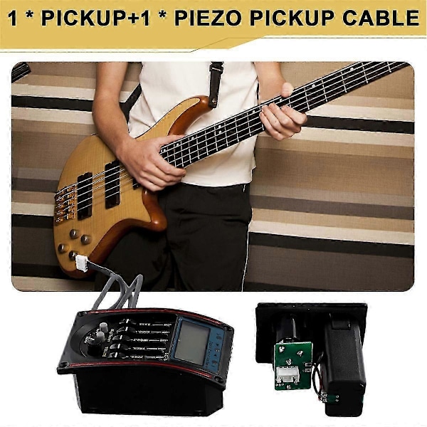 LC-5 5-bands Gitarr Pickup EQ Equalizer Akustisk Gitarr Förförstärkare-FO SAHN