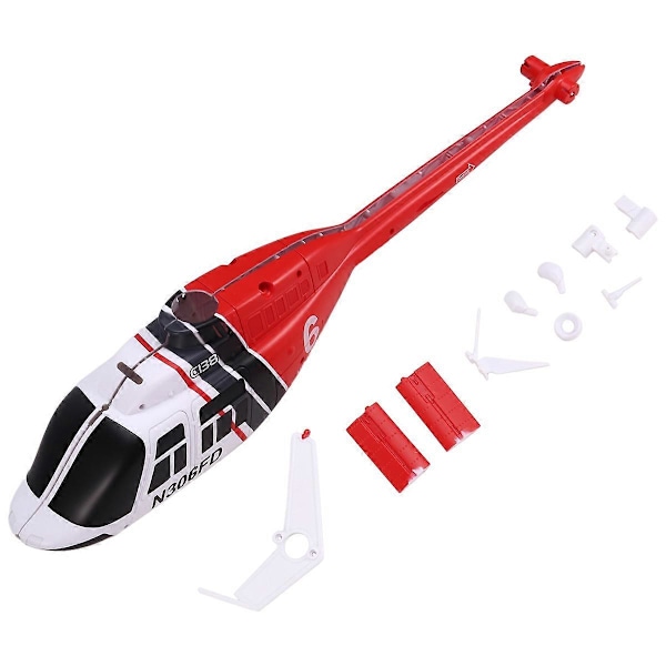 RC-lelun helikopterin päivitys C138 runkosarja RC ERA C138 Bell 206 1:33 RC-lelun helikopterin osille, punainen
