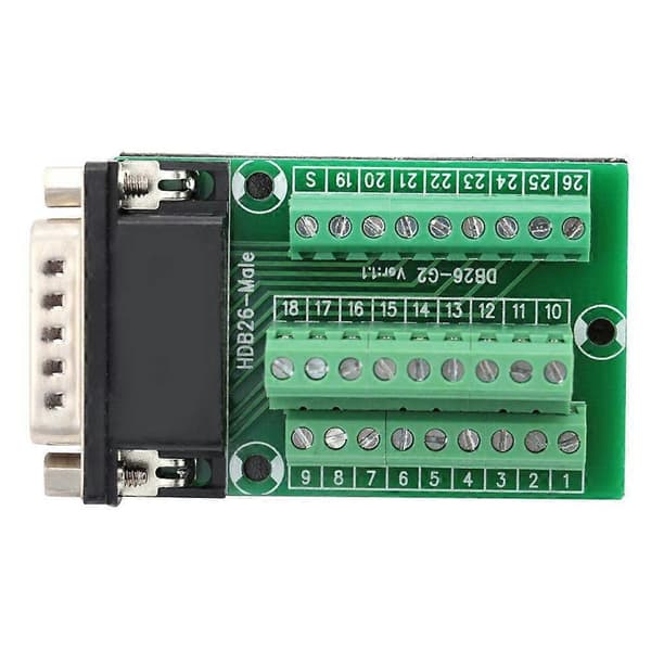 26 Pin DB26 D-SUB Hann Adapter til PCB Terminal Signaler Modul