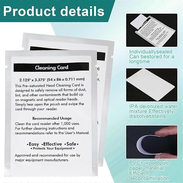Rengöringskort för etikettutskrift för Label Writer-etikettskrivare, 10-pack