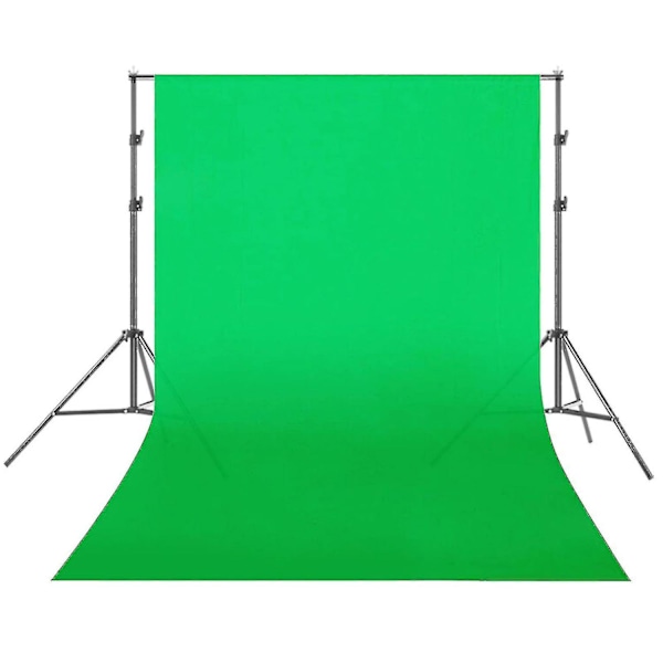 Valokuvausstudio Taustakangas Vihreä Valkoinen Musta Screen Chromakey 1.6m Leveä Tausta (1.6x3m, vihreä)