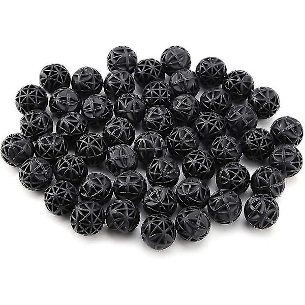 50 stk. bio porøs filter biokjemisk kule filtermedie materiale med bomull (36mm)