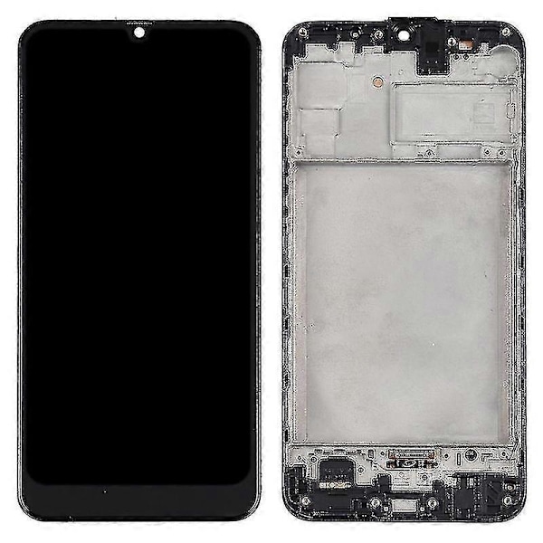 TFT LCD-skärm för Samsung Galaxy M31 / Galaxy M31 Prime Digitizer Komplett Montering Med Ram (svart)