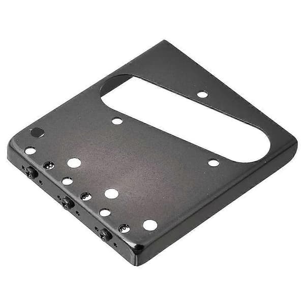3 Saddle Ashtray Bro Tailpiece til Telecaster Tele Elektrisk Guitar (Sort)