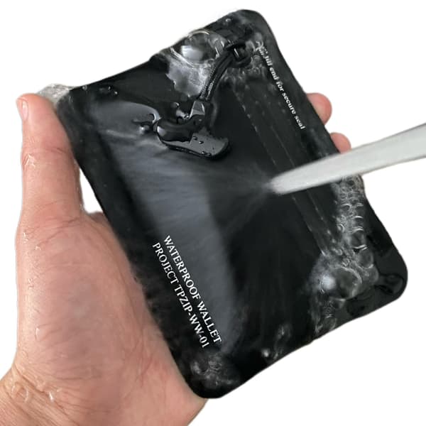 High-end sort Hypalon TPU vandtæt pung, kortholder og bilnøglepose black