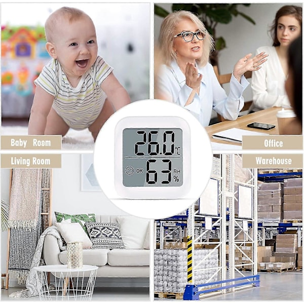 Aplusdeal Digital Termo-hygrometer Inomhus Termometer Hygrometer Rum Heilwiy Gåva