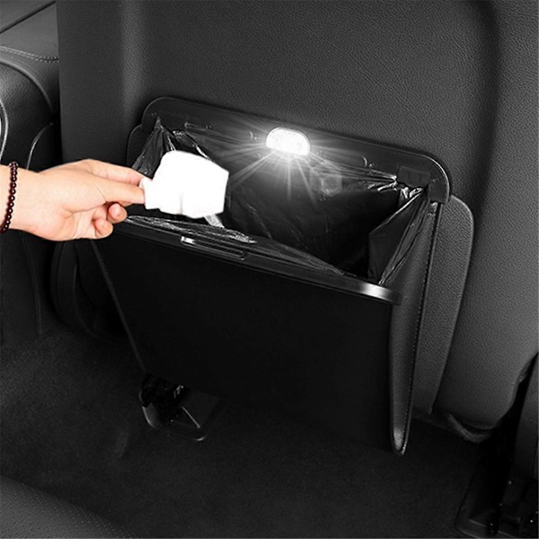 För Tesla Model 3 Y 2024 Skräppåse Läcksäker Magnetisk Papperskorg
