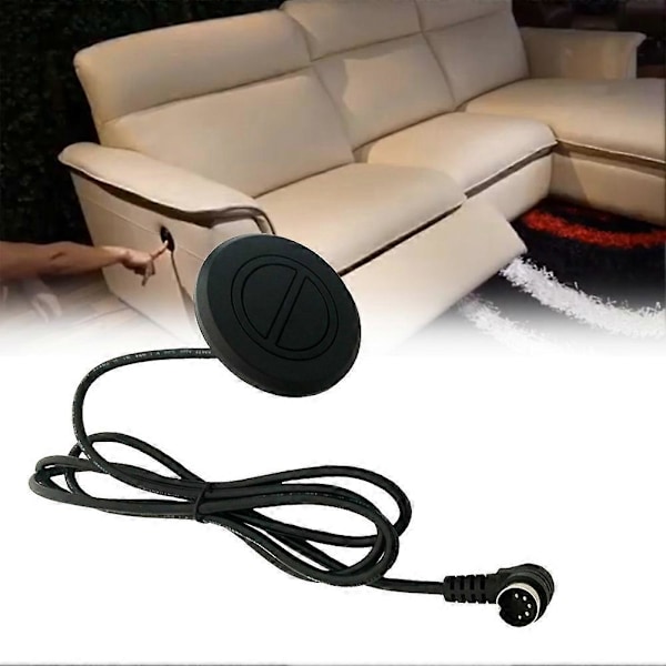 Elektrisk Recliner-brytare 2-knapps 5-stifts Rund Handbrytare för Hemmaapparat Justerbar Säng Lyftstolar Recliners