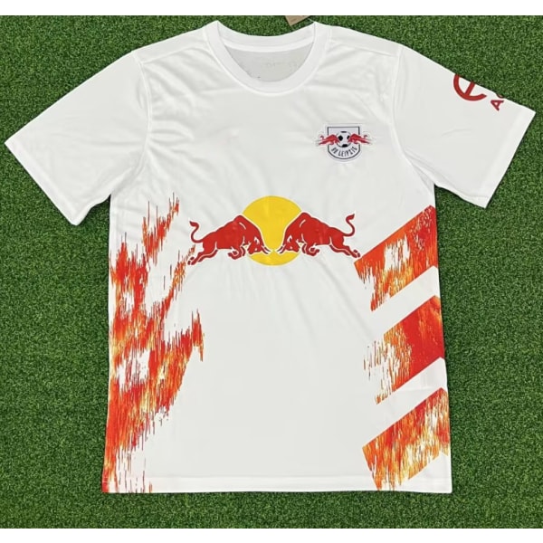 Ny vintage vit Red Bull fotbollstränings-t-shirt Cantona NO.7 L
