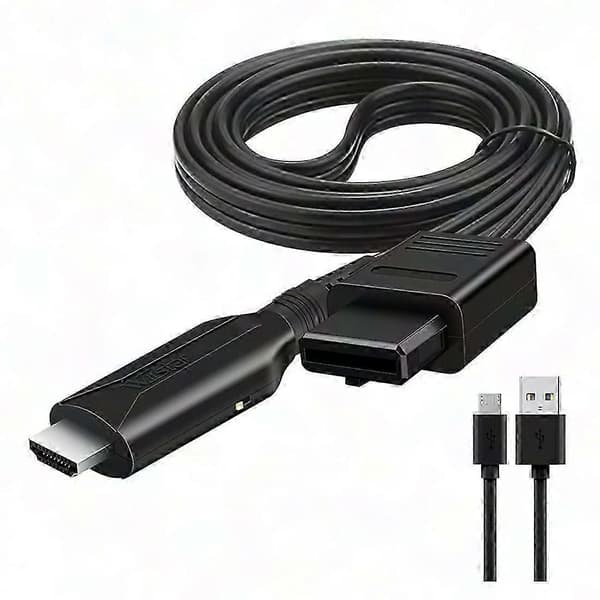 HD N64 til HDMI-konverterkabel til high-definition gaming Black