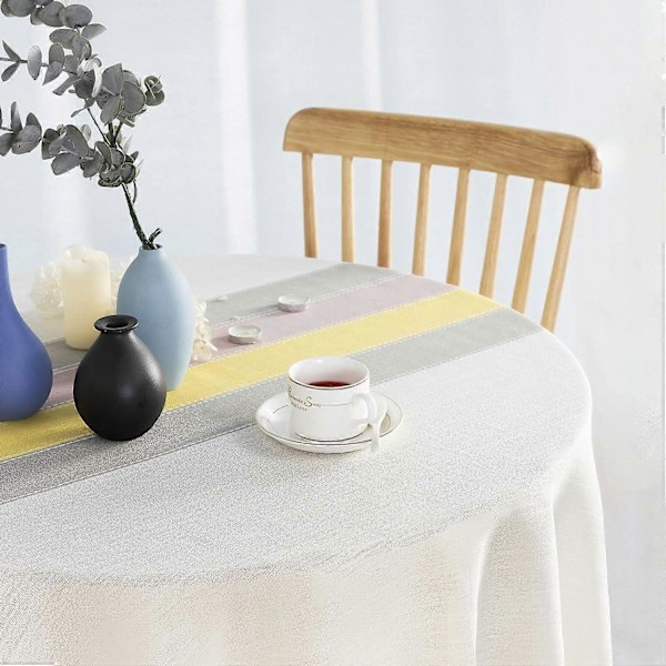 Bordduk Firkantet Bomull Lin Bordduk Firkantet 140x140 cm Elegant Duske Bordduk for Hjem Spisestue Kjøkkenbord Dekor