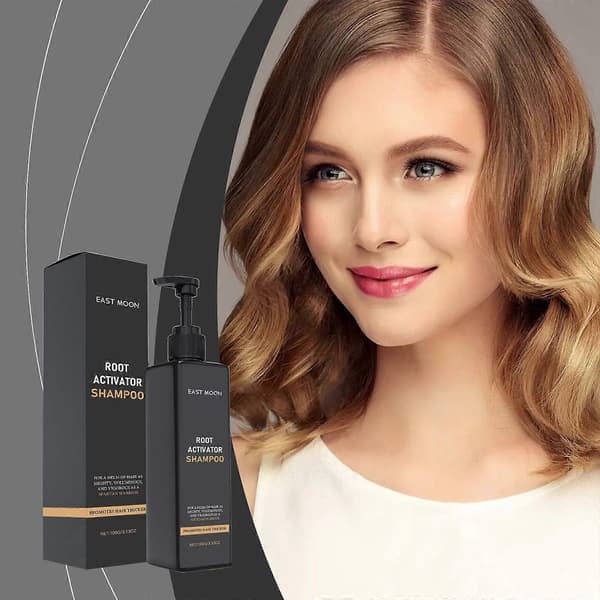 Root Activator Schampo, Hårväxtschampo för Håravfall och Tunt Hår, Schampo Root Activator Främjar Hårväxt för Män och Kvinnor 2PCS